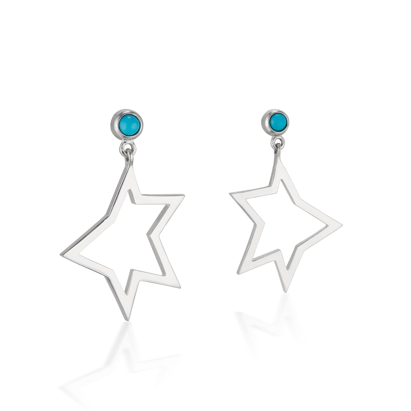Étoile Earrings with Turquoise