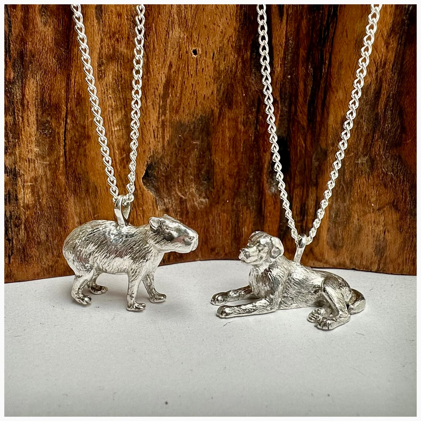 Laying Dog Necklace
