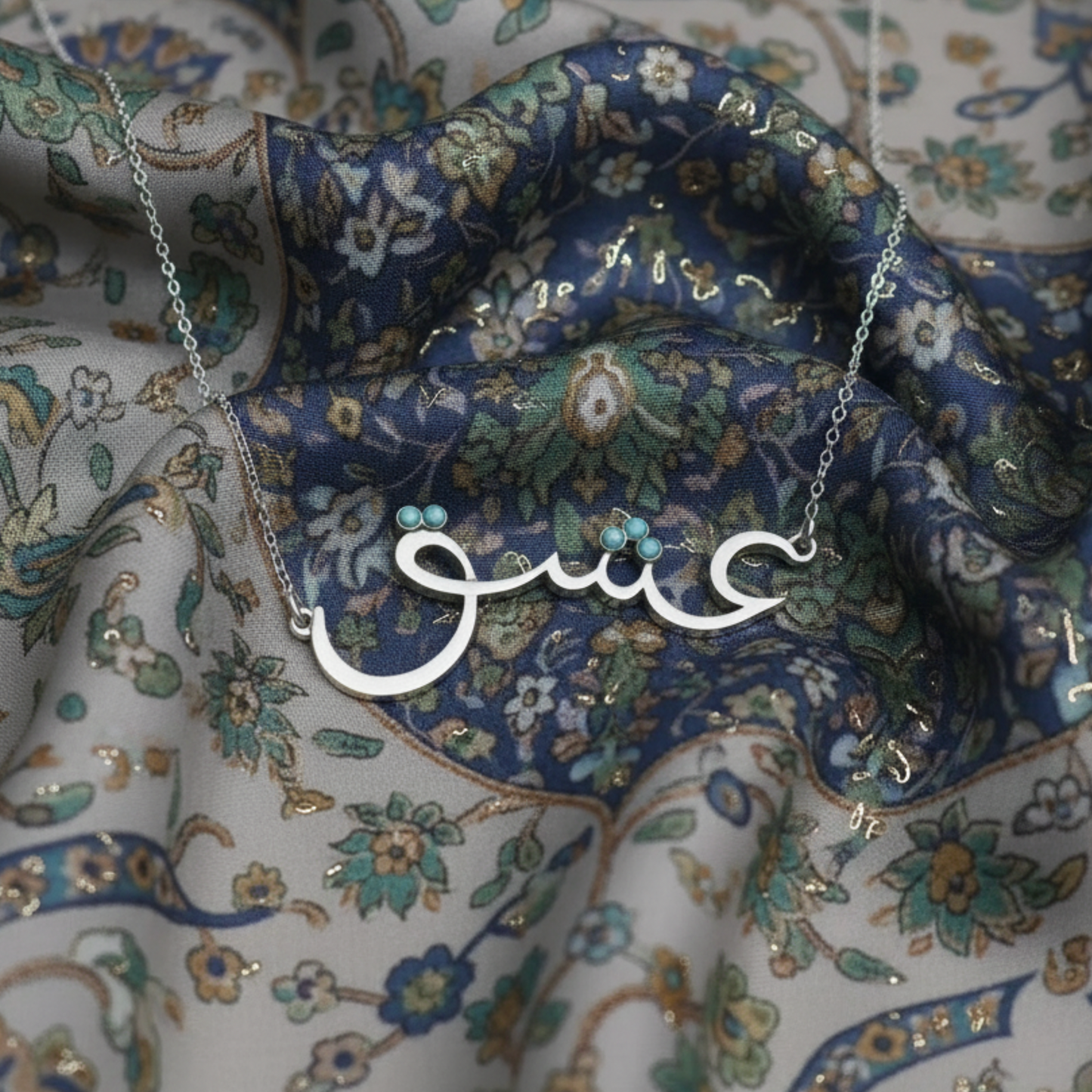 عشق - Persian LoVe Necklace with Turquoise