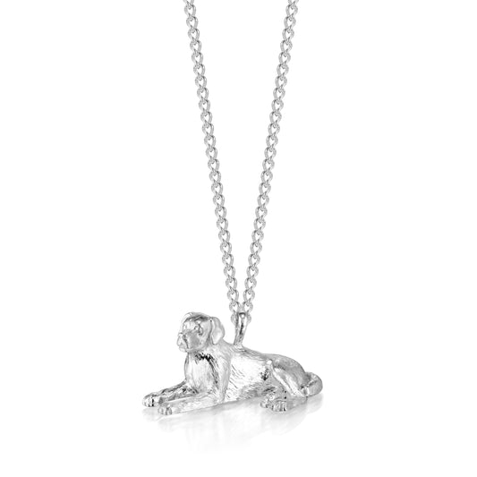 Laying Dog Necklace