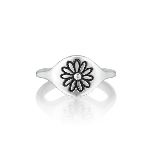 FLOW Daisy Signet Ring