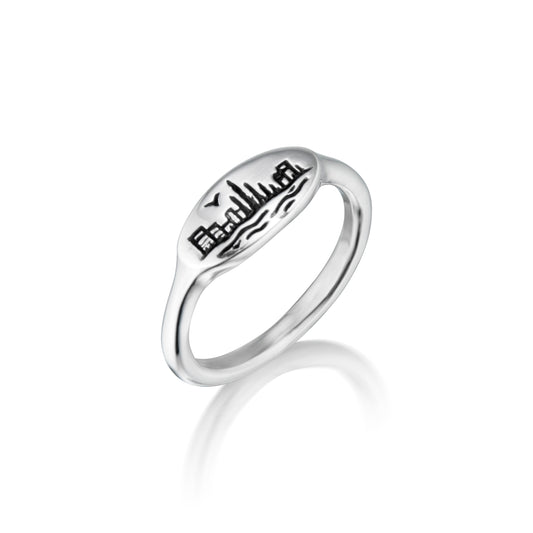 FLOW Cityscape Signet Ring