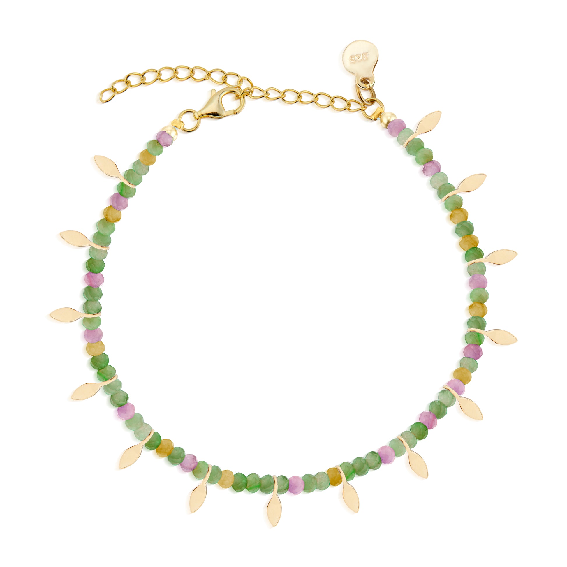 A celebration of friendship, creativity, and connection. Born from a magical encounter, this collaboration between Serena and Aradhana (arrabyaradhana.com) blends the timeless elegance of gemstones with the delicate warmth of hammered 18k gold-plated accents.

Sakhi—meaning “female friend” in Sanskrit—represents the bond of trust, love, and support shared between true friends. Thoughtfully crafted, each piece in the collection honors the beauty and strength of friendship. These shimmering gemstone bracelets