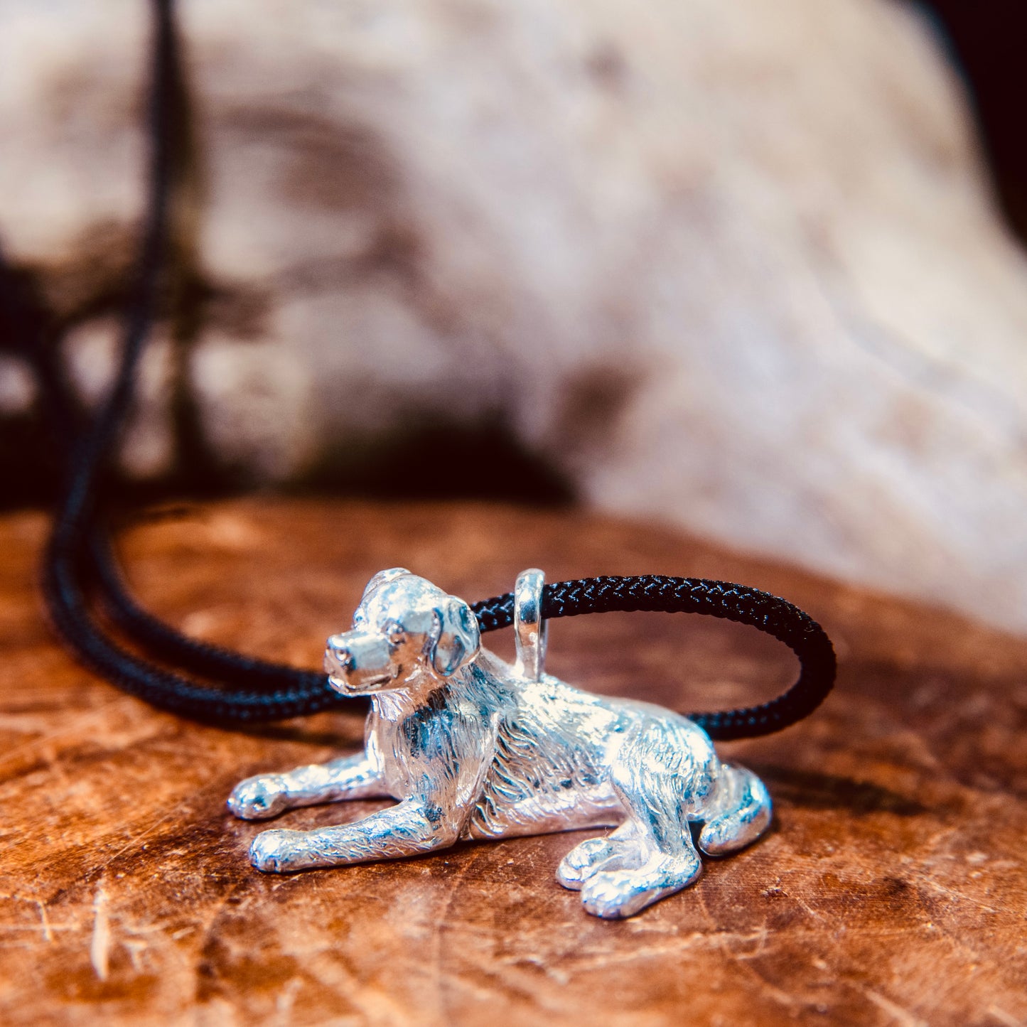 Laying Dog Necklace