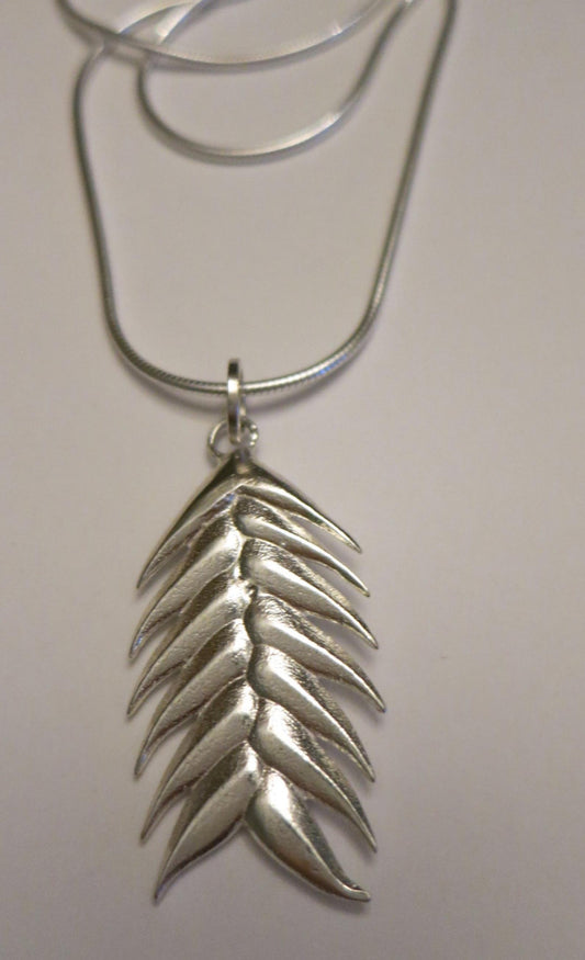 Sterling Silver Wheat Necklace: Willow & Wheat Collection